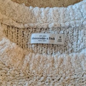 Abercrombie and Fitch thick cream sweater